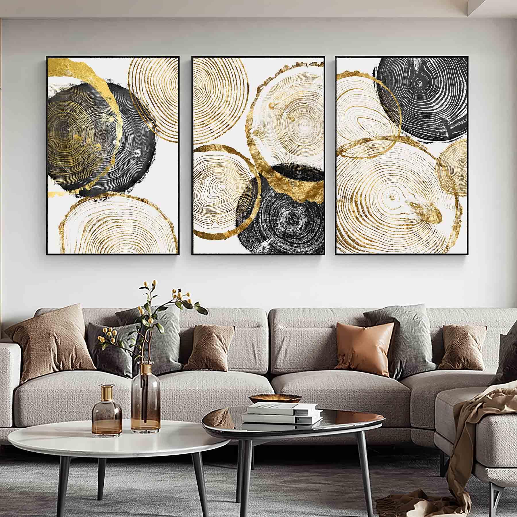 Arte abstrata anéis